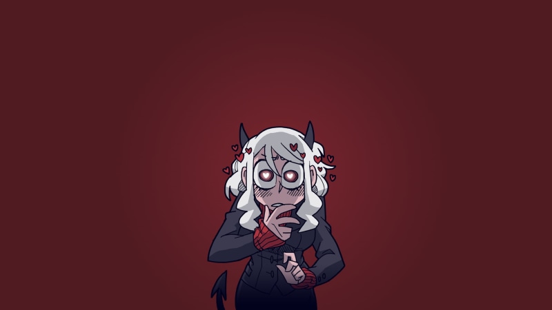 《Helltaker恶魔娘壁纸合集 西装魅魔甜妹一网打尽》