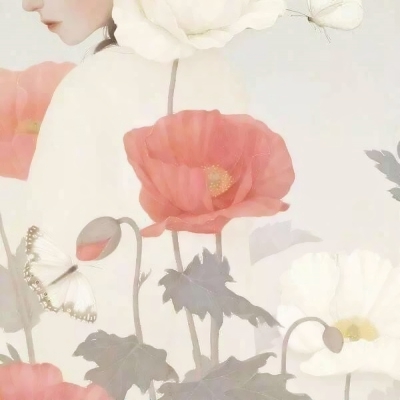 9张清新治愈的手绘女生头像 简约文艺感拉满