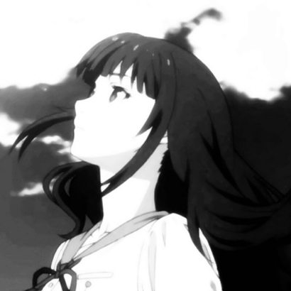 24张黑白丧系二次元女生头像 自带伤感氛围感的动漫女头合集