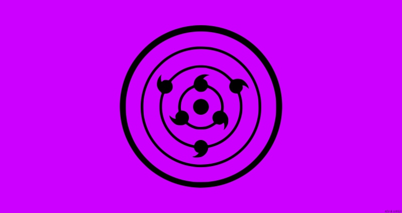 火影忍者 轮回眼 极简风 紫色动漫壁纸 博人传 8K高清