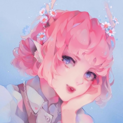 7张超好看的女生彩色手绘头像 高清无水印直接存