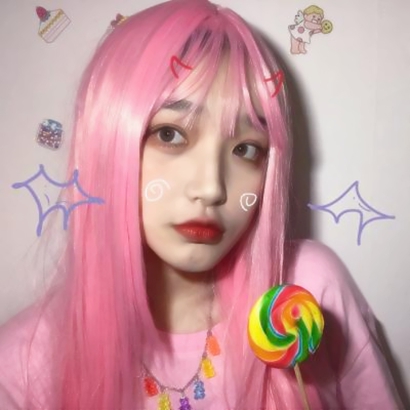 彩色头发女生头像合集 13张高清酷飒款