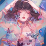 7张超好看的女生彩色手绘头像 高清无水印直接存