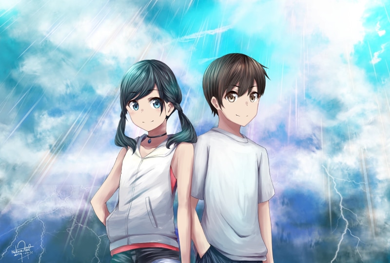 天气之子壁纸合集！天野阳菜和森岛帆高的1080P高清壁纸