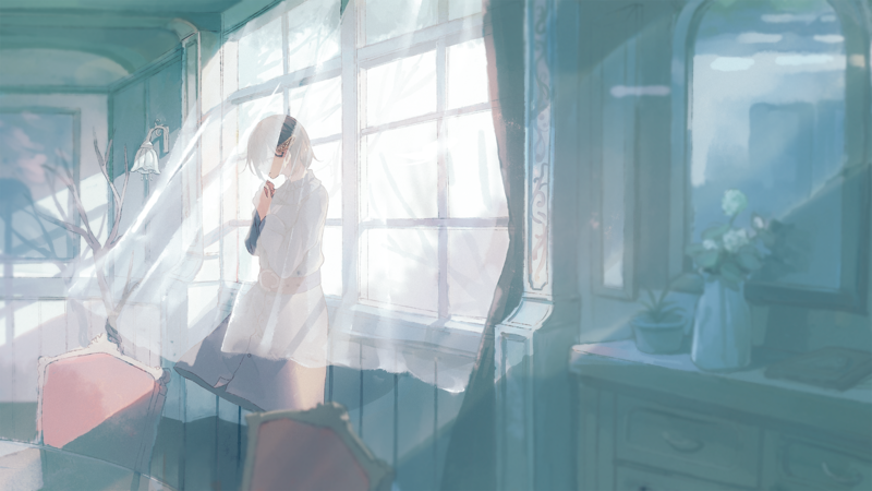 治愈系动漫窗边日常壁纸合集