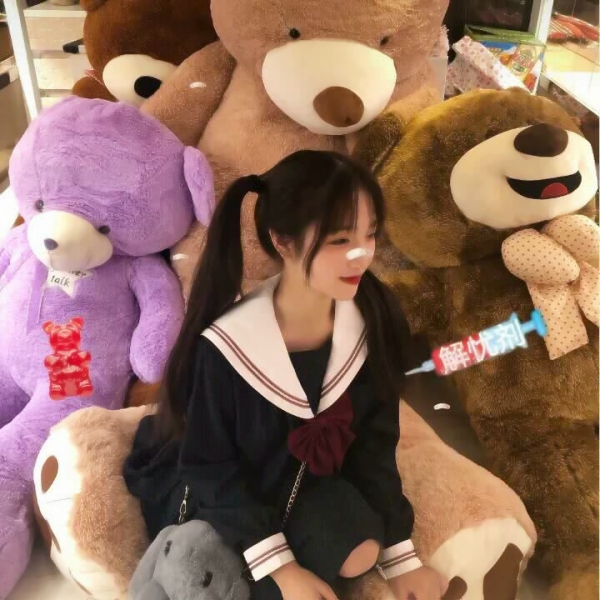 36张超萌带贴纸女生QQ头像 超清可爱款分享