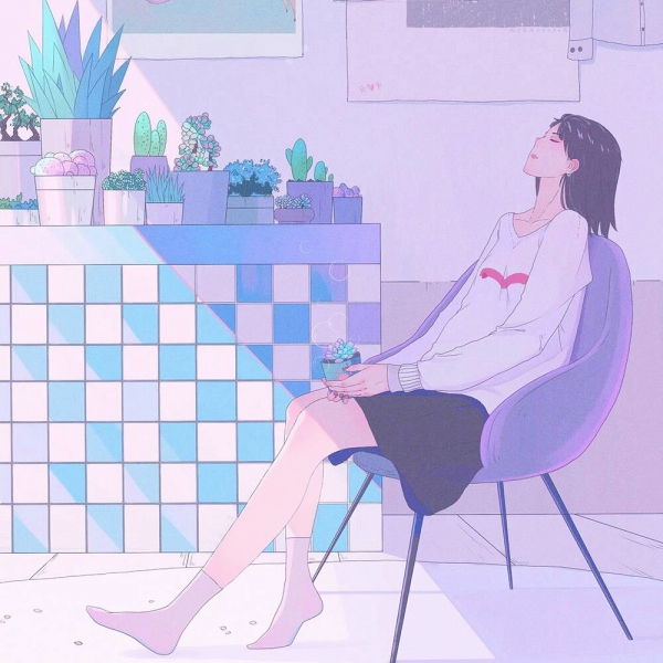 女生头像简单干净漫画 9张超清好看的卡通女生头像合集