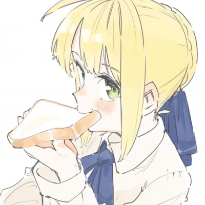 超火的黄头发女生卡通头像，一共7张高清图