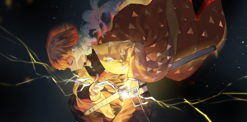 鬼灭之刃我妻善逸高清壁纸合集