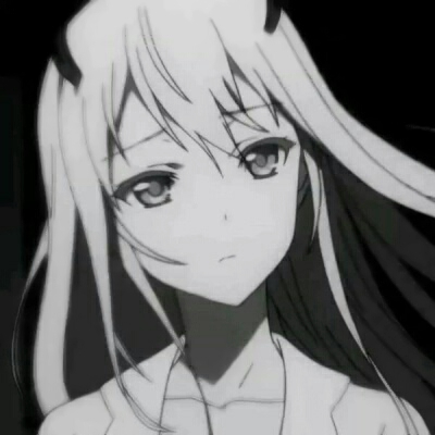 20张霸气高冷黑白动漫女生头像 高清无水印合集