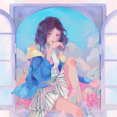 7张超好看的女生彩色手绘头像 高清无水印直接存