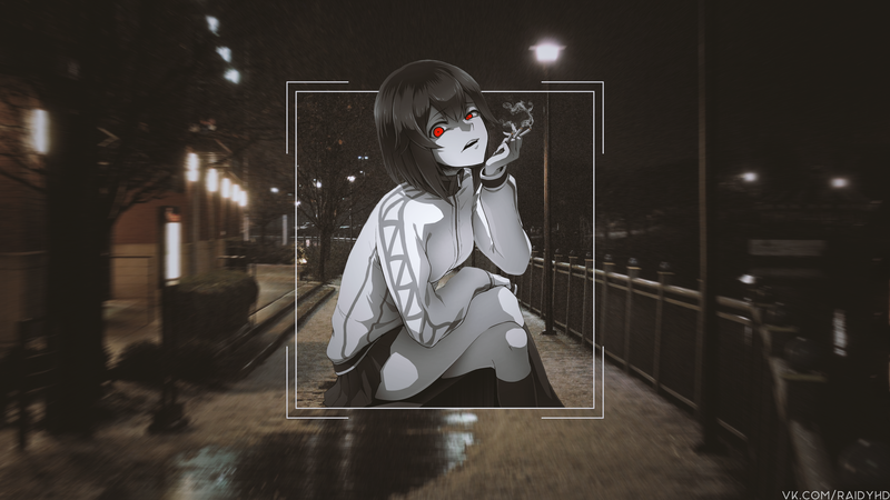 这组动漫少女画中画壁纸太绝了