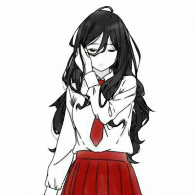 9张高清暗黑系动漫女病娇头像 丧系女生头像合集