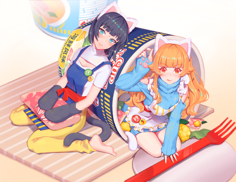 动漫少女手绘涂鸦壁纸合集