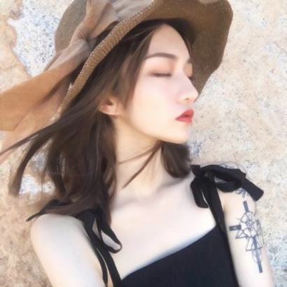 13张高清女生侧脸头像合集