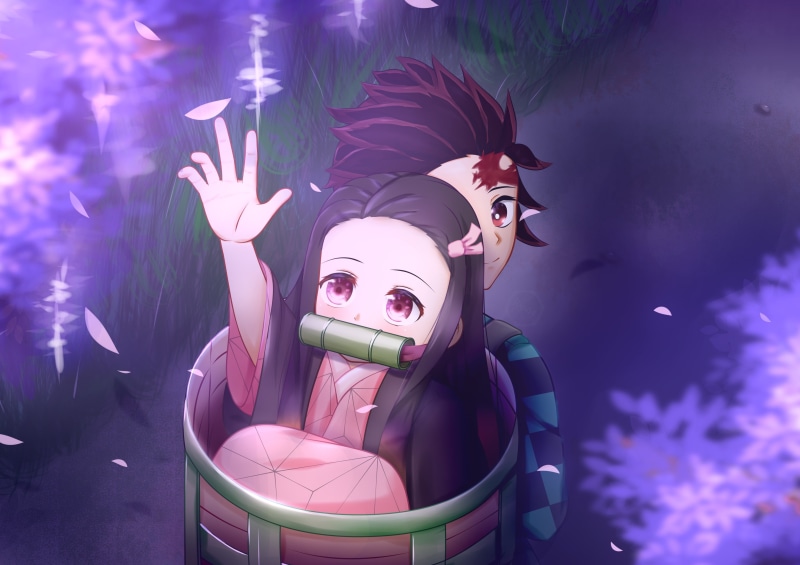 《鬼灭之刃》高清动漫壁纸合集 祢豆子炭治郎都有