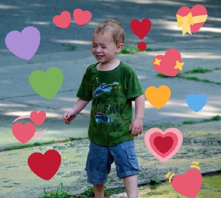 假笑男孩Gavin爱心表情包合集