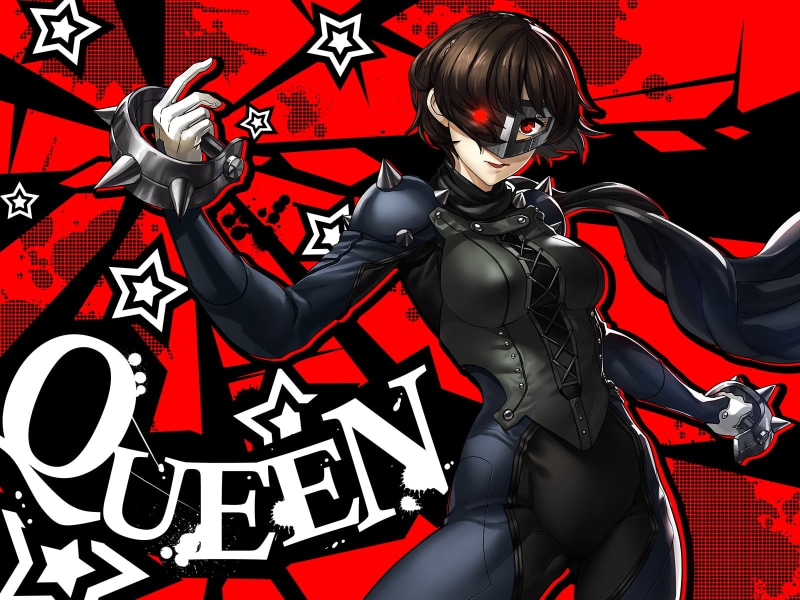 《P5新岛真女王造型壁纸 720P动漫风高清图》