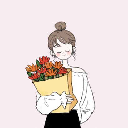 20张清新简约！女生文艺手绘微信头像合集