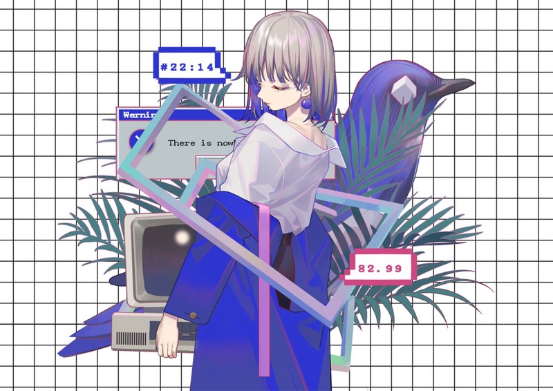 软萌闭眼动漫少女壁纸合集