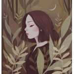 单张温柔漫画女生头像分享