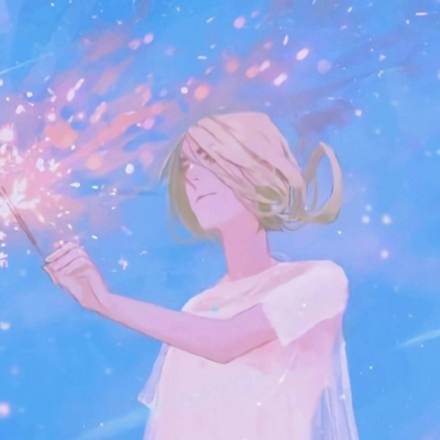 9张氛围感拉满的彩绘女生头像，仿佛置身梦境里