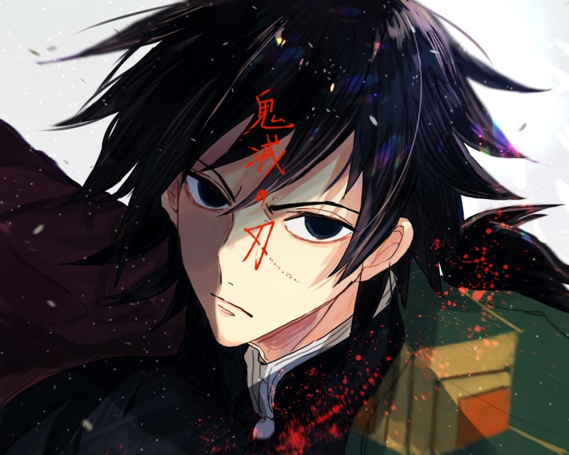 鬼灭之刃水柱富冈义勇 1080P高清动漫壁纸