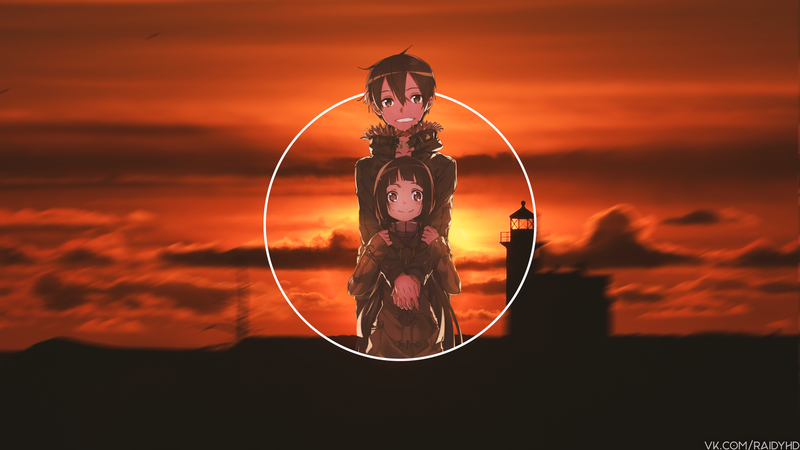 刀剑神域桐人画中画高清壁纸