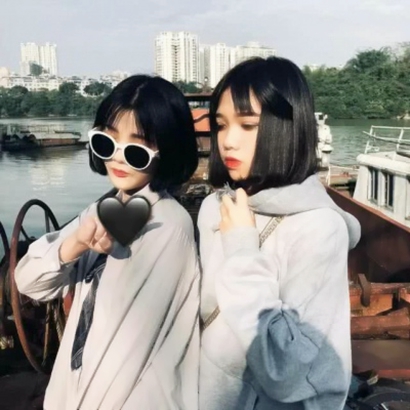 16张高清可爱女生闺蜜头像网图分享