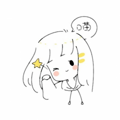 抖音热门可爱简笔画女生头像 共14张