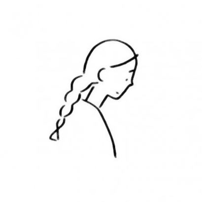 抖音热门可爱简笔画女生头像 共14张