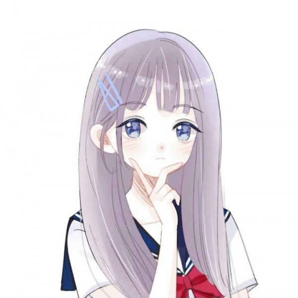 14张简约手绘卡通女生微信头像 高清好看直接用