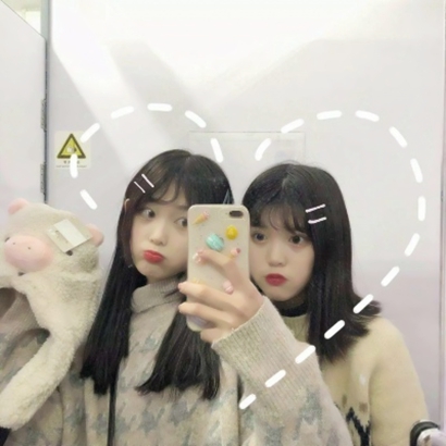 超火双人闺蜜头像 16张高清新潮女生头像来啦