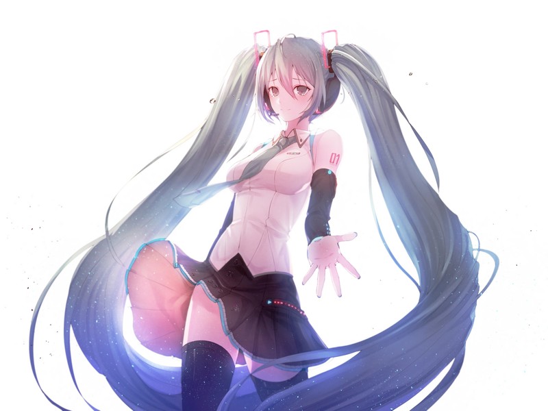 初音未来落泪壁纸合集 高清二次元少女壁纸