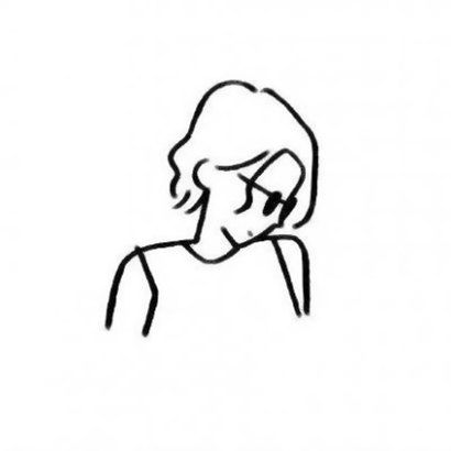 抖音热门可爱简笔画女生头像 共14张