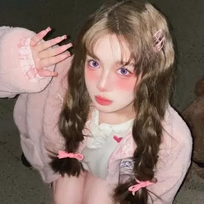 12张超仙粉色系真人少女头像，戳中你的少女心