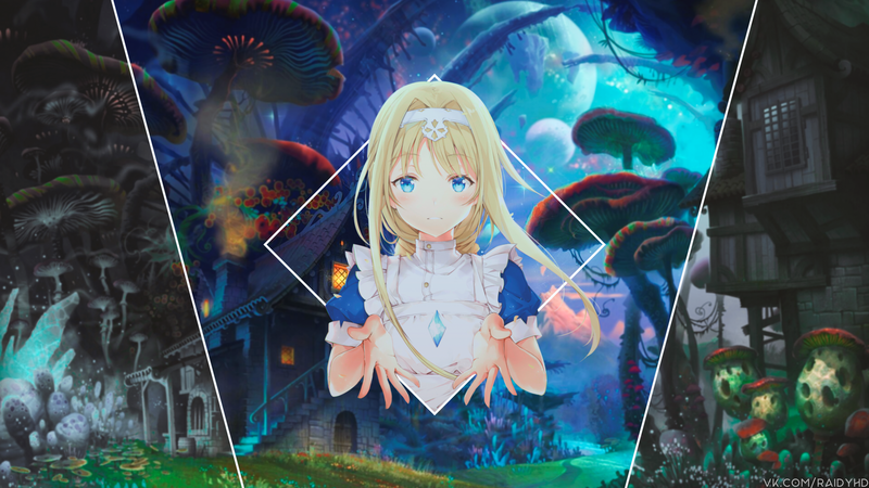 动漫少女画中画高清壁纸合集