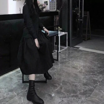 17张高清韩范黑色系真人冷酷女头 氛围感拉满