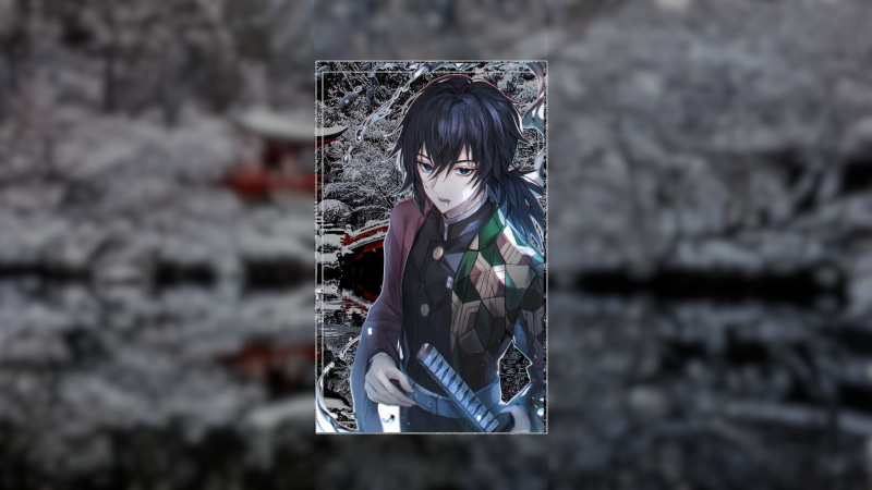 炭治郎祢豆子赛博风极简壁纸