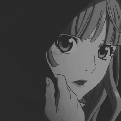 黑白动漫女生丧系头像合集 22张高清emo风格黑白动漫女头