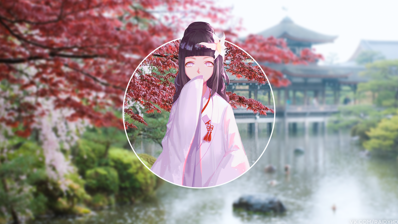 火影忍者疾风传壁纸合集 画中画发饰少女