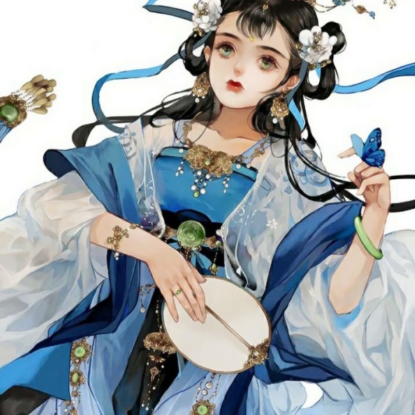 18张女生专属唯美风动漫头像合集