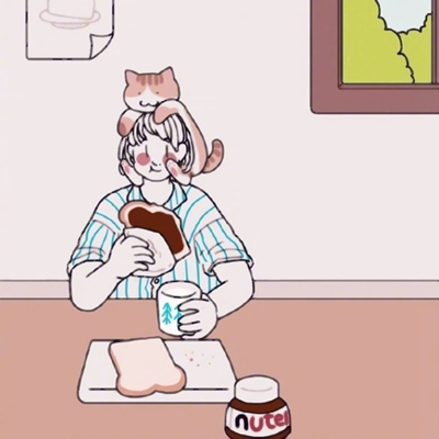 9张软萌女生日常动漫头像，治愈感拉满的插画头像合集