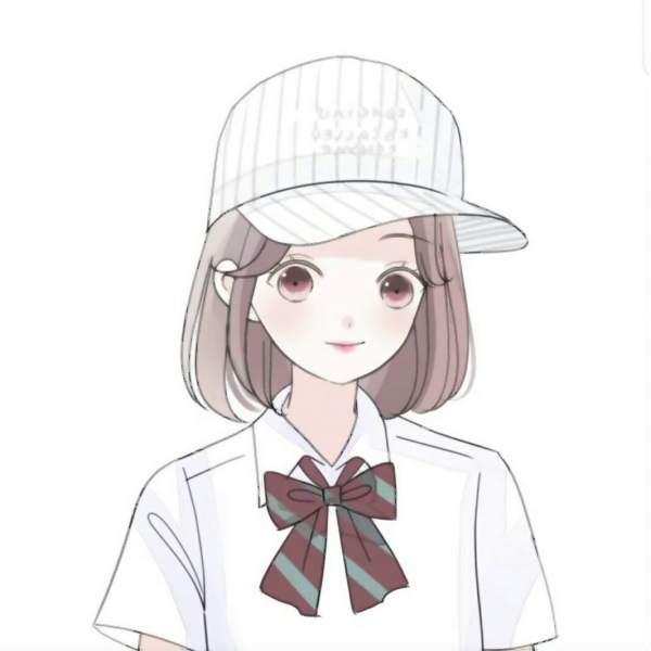 14张简约手绘卡通女生微信头像 高清好看直接用