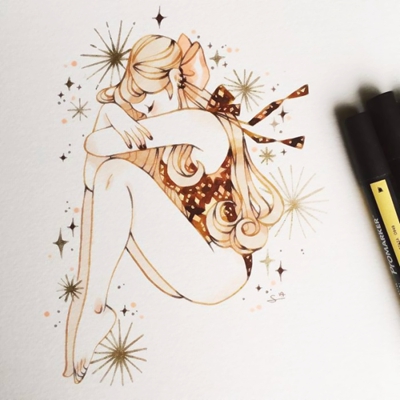 12张高清手绘漫画女生头像 适合当QQ头像的氛围感图