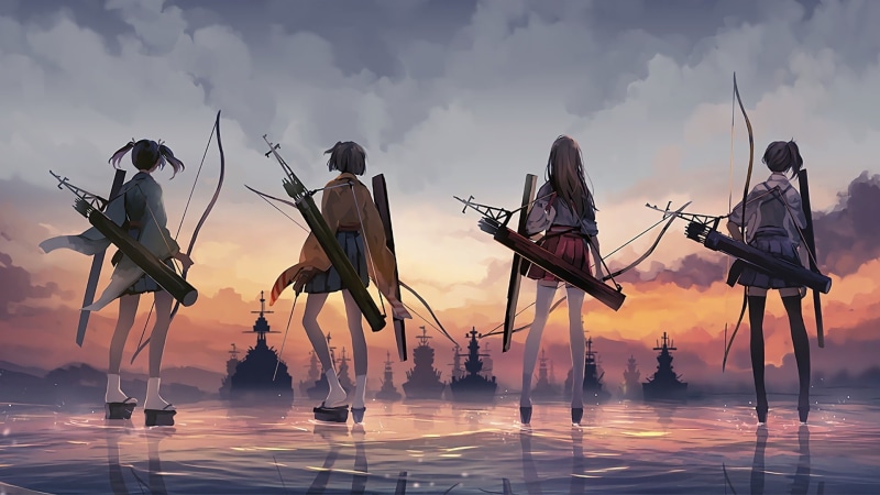 舰娘高清壁纸合集 加贺、飞龙、赤城、苍龙等舰娘形象