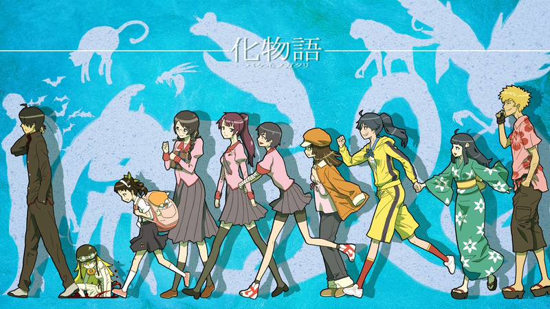 化物语系列角色同人壁纸