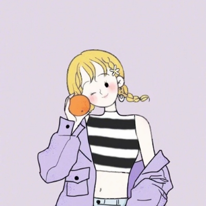 8张简约高清手绘女生头像合集