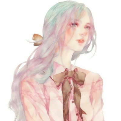 9张超治愈的水彩手绘女生头像 氛围感拉满