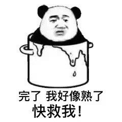 熊猫头整活表情包：给大家表演铁锅炖自己